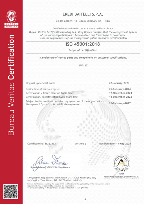 Download ISO 45001 certification (PDF)