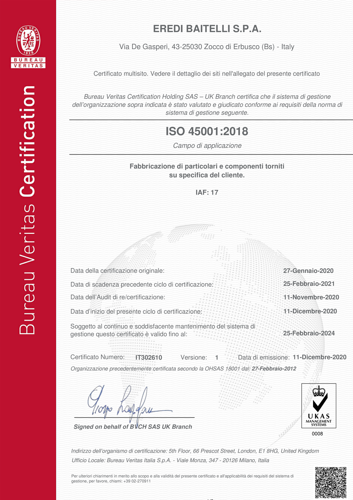 ISO 45001 Cert